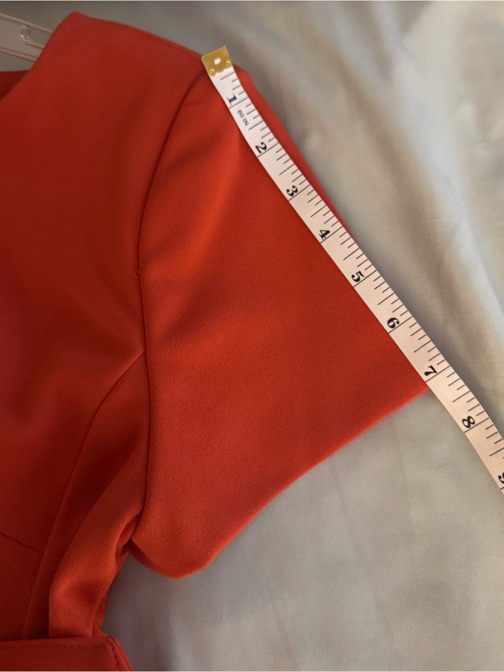 Calvin Klein Clay Tie Waist Ruffle Dress | Size Small - Picture 8 of 8